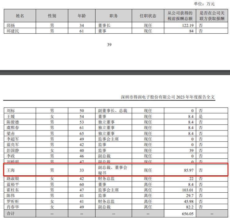得润电子“90后”副总裁王海辞职，4个月前刚辞去董秘一职、年薪86万元