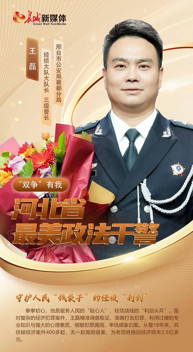 王磊：守护人民“钱袋子”的经侦“利剑”
