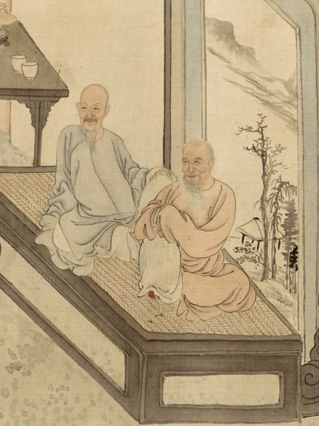 清 · 叶芳林《九日行庵文宴图》