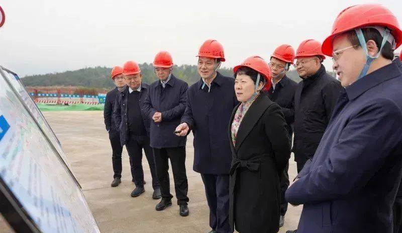 湖南省委常委、长沙市委书记吴桂英调研中建五局长浏磁浮快线项目