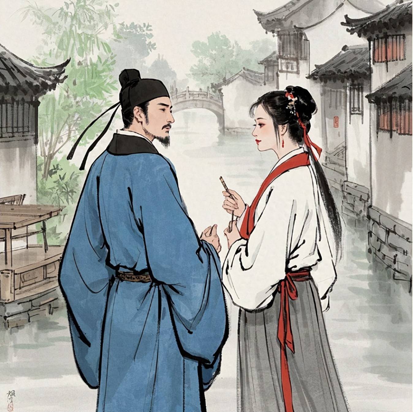 陆游以无所出为由，休掉了原配妻子，再嫁后唐婉生育了一子一女
