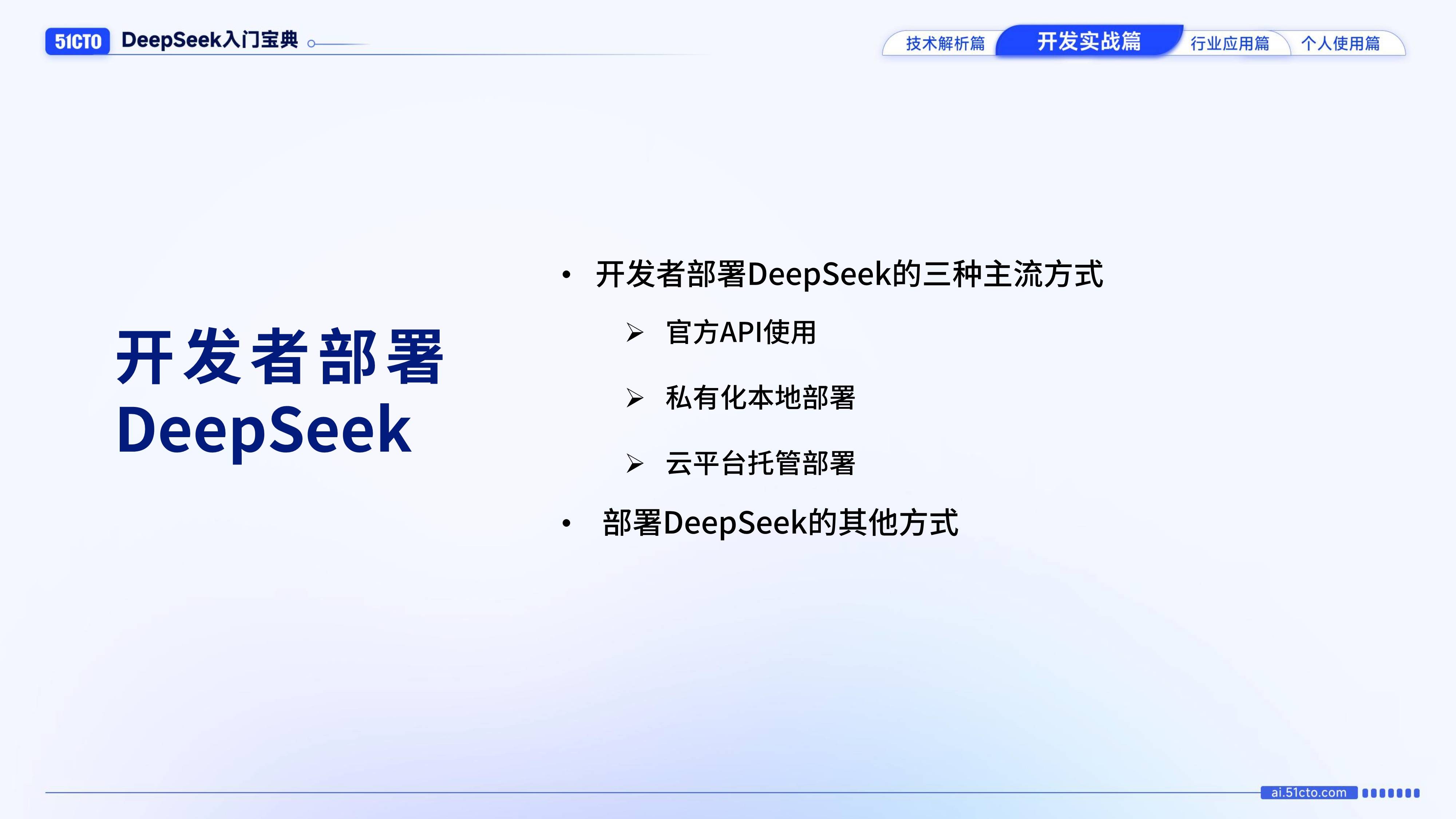DeepSeek入门宝典-开发实战篇（免费下载）